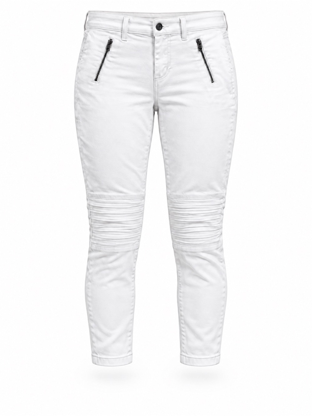 Banana republic premium white skinny Moto Jeans 26P short